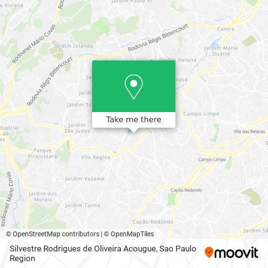 Mapa Silvestre Rodrigues de Oliveira Acougue