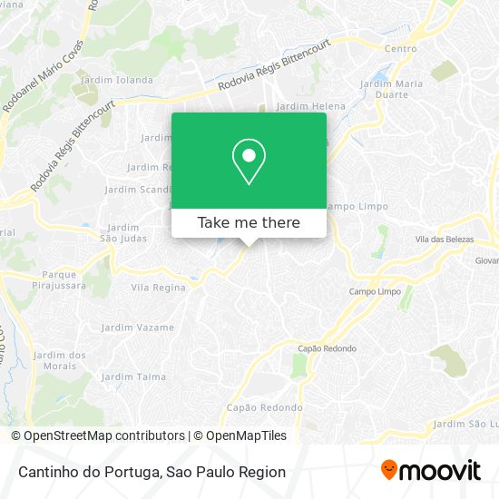 Cantinho do Portuga map