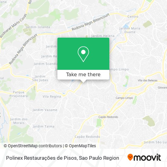 Mapa Polinex Restaurações de Pisos