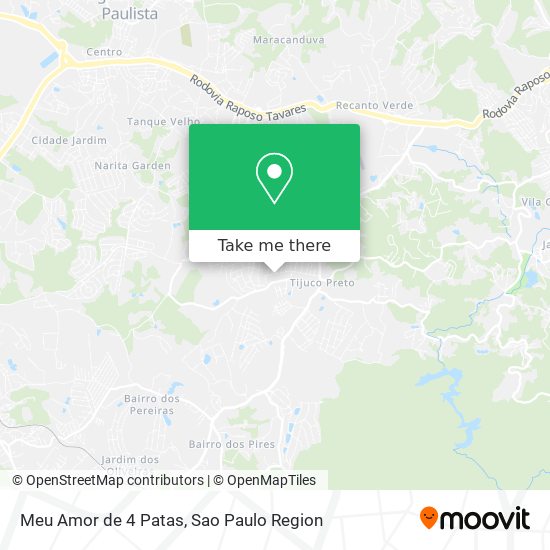 Mapa Meu Amor de 4 Patas