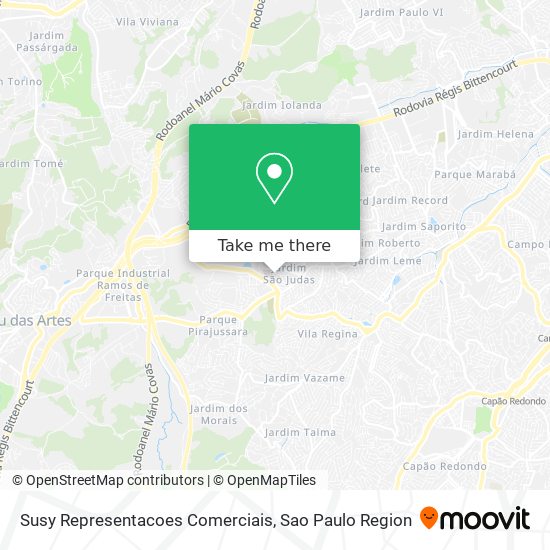 Mapa Susy Representacoes Comerciais