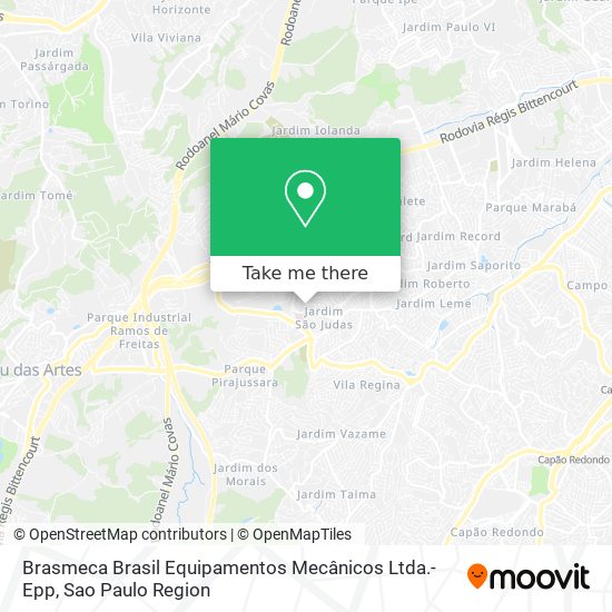 Brasmeca Brasil Equipamentos Mecânicos Ltda.-Epp map