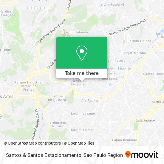 Mapa Santos & Santos Estacionamento