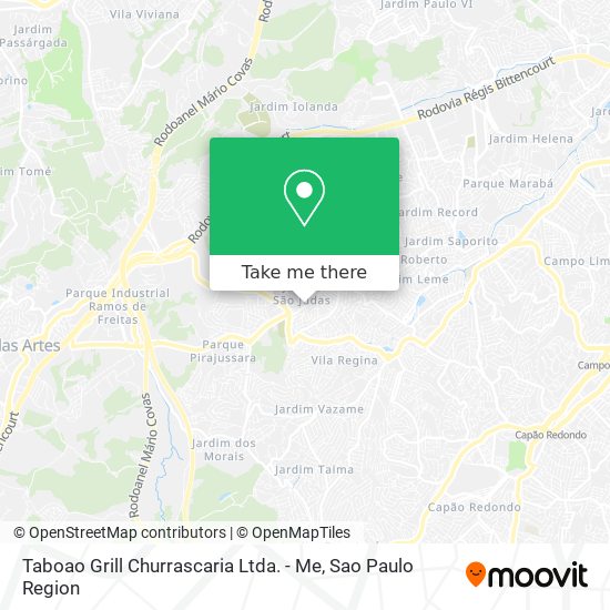 Taboao Grill Churrascaria Ltda. - Me map
