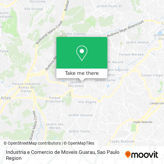 Industria e Comercio de Moveis Guarau map