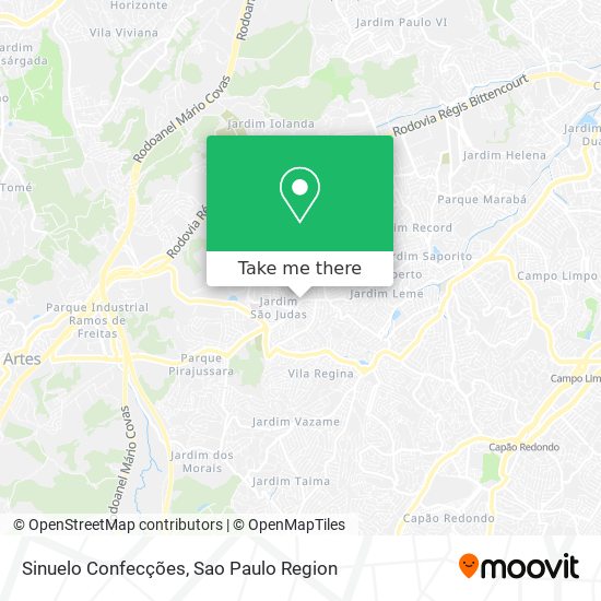 Sinuelo Confecções map