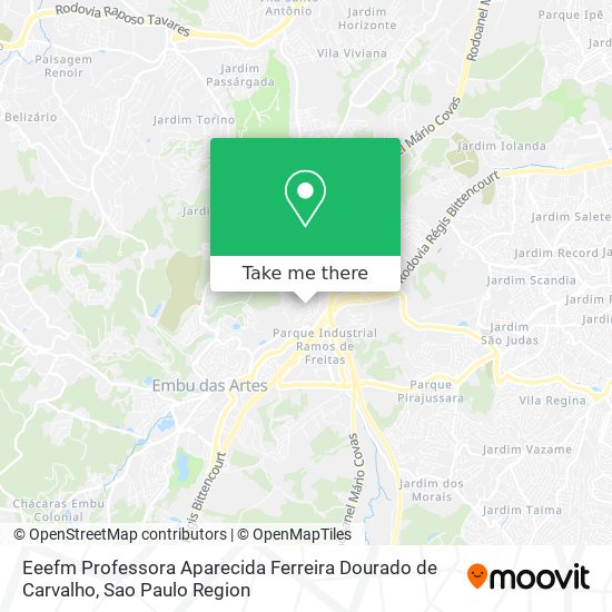 Eeefm Professora Aparecida Ferreira Dourado de Carvalho map