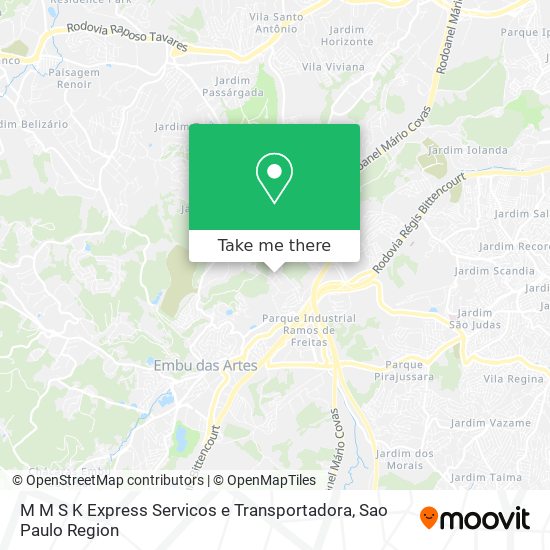 Mapa M M S K Express Servicos e Transportadora