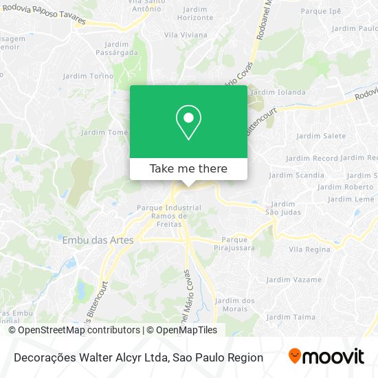 Decorações Walter Alcyr Ltda map