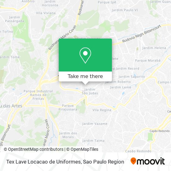 Tex Lave Locacao de Uniformes map