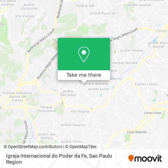 Igreja Internacional do Poder da Fe map