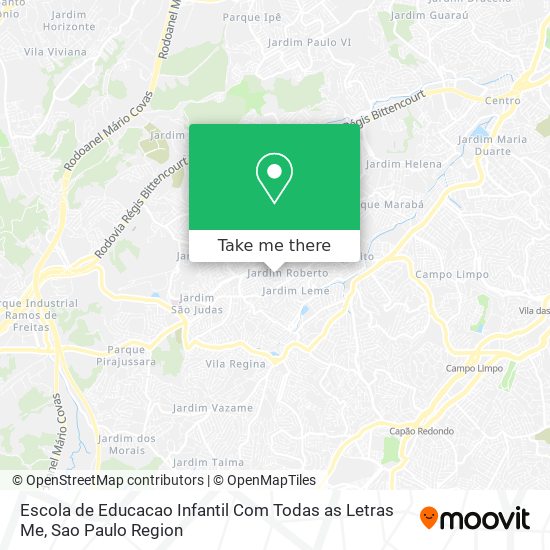 Escola de Educacao Infantil Com Todas as Letras Me map