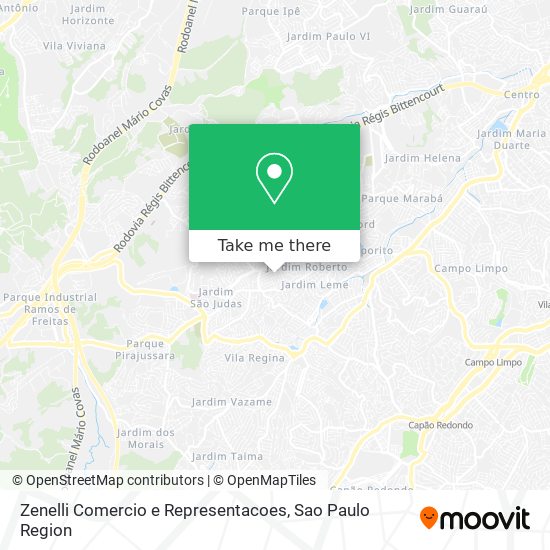 Zenelli Comercio e Representacoes map