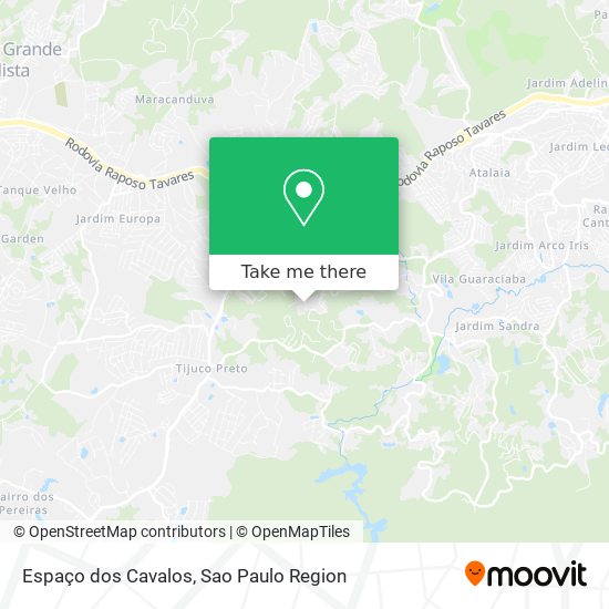 Espaço dos Cavalos map