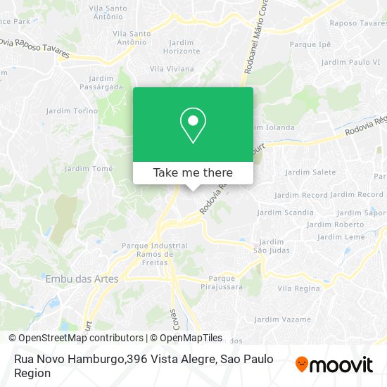 Rua Novo Hamburgo,396 Vista Alegre map