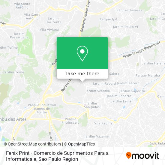 Mapa Fenix Print - Comercio de Suprimentos Para a Informatica e