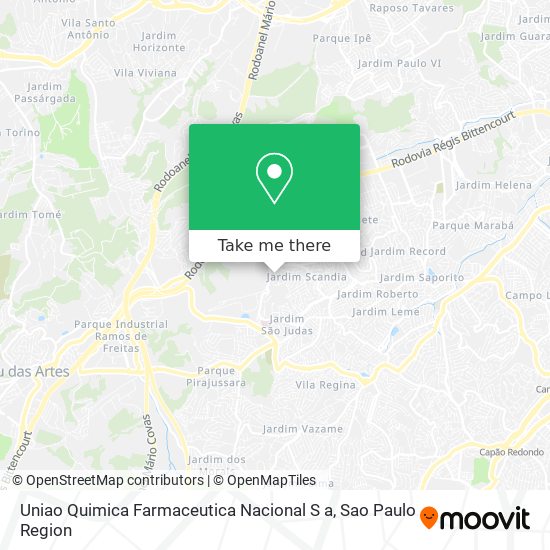 Uniao Quimica Farmaceutica Nacional S a map