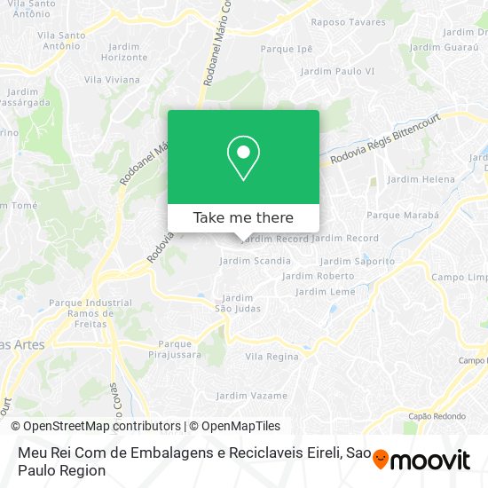 Meu Rei Com de Embalagens e Reciclaveis Eireli map
