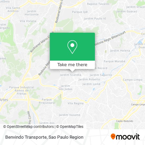 Mapa Benvindo Transporte