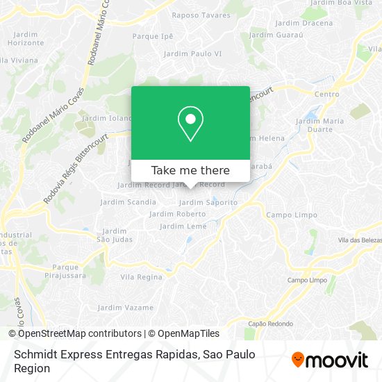 Schmidt Express Entregas Rapidas map