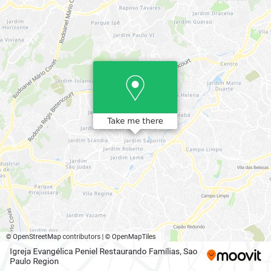 Igreja Evangélica Peniel Restaurando Famílias map
