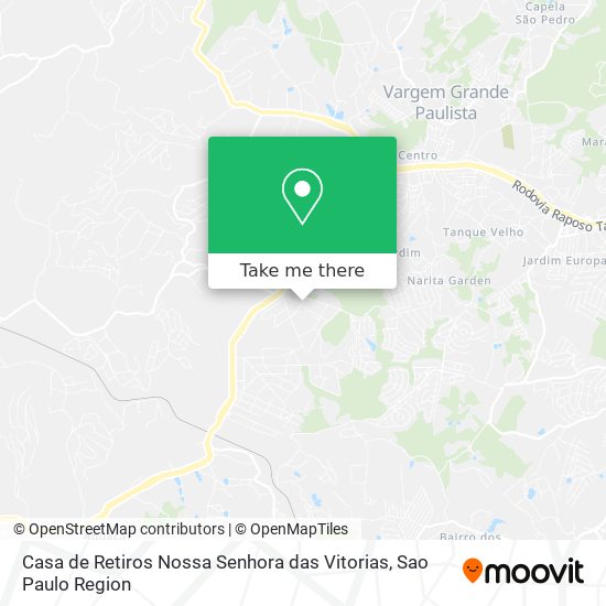 Casa de Retiros Nossa Senhora das Vitorias map