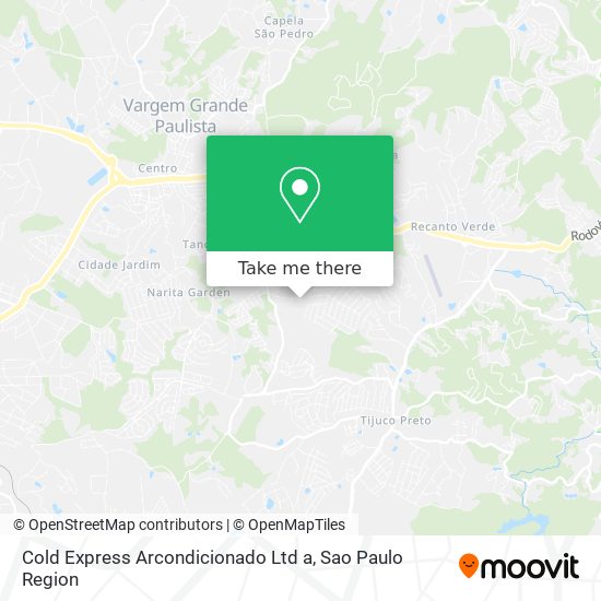 Mapa Cold Express Arcondicionado Ltd a