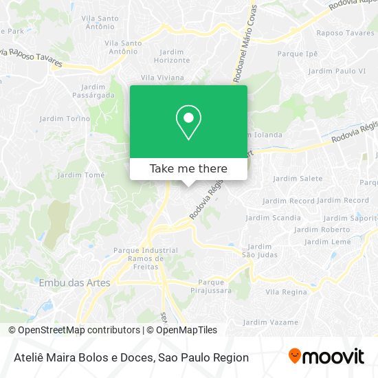Ateliê Maira Bolos e Doces map