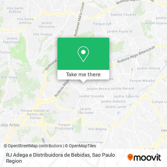 RJ Adega e Distribuidora de Bebidas map