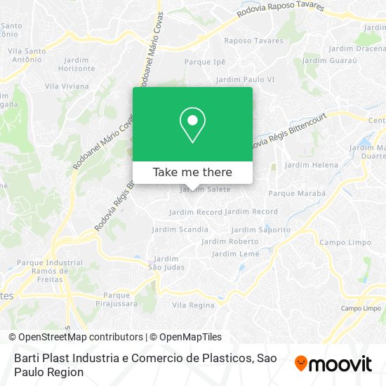Barti Plast Industria e Comercio de Plasticos map