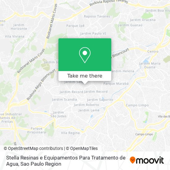 Stella Resinas e Equipamentos Para Tratamento de Agua map