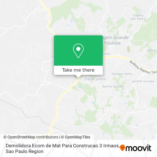 Demolidora Ecom de Mat Para Construcao 3 Irmaos map