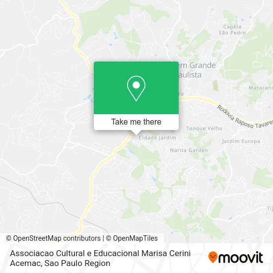 Associacao Cultural e Educacional Marisa Cerini Acemac map