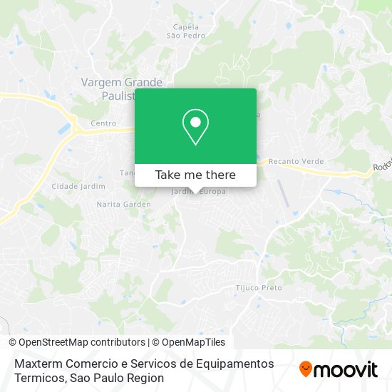 Maxterm Comercio e Servicos de Equipamentos Termicos map