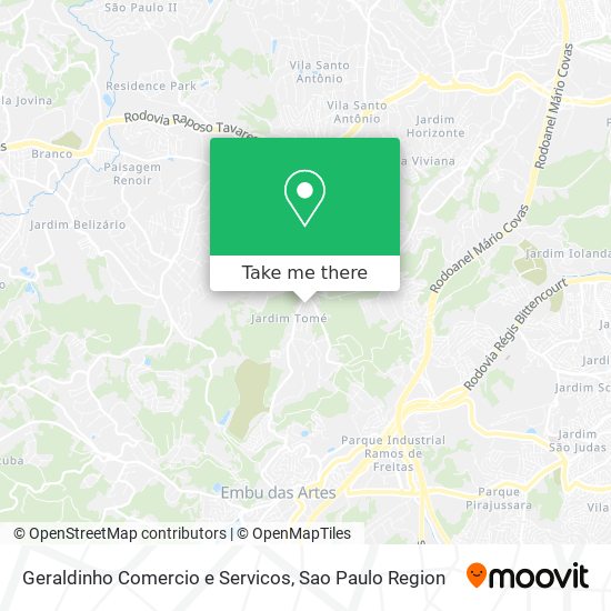 Geraldinho Comercio e Servicos map
