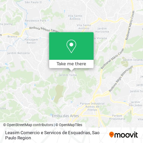 Mapa Leasim Comercio e Servicos de Esquadrias