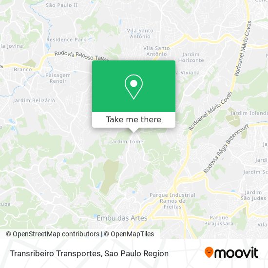 Mapa Transribeiro Transportes