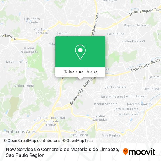 Mapa New Servicos e Comercio de Materiais de Limpeza