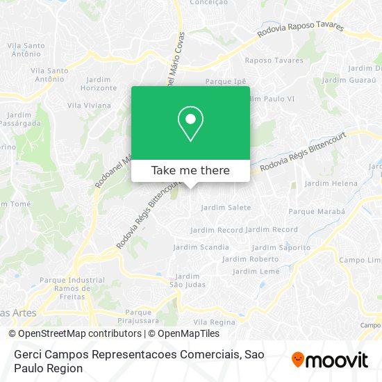 Mapa Gerci Campos Representacoes Comerciais