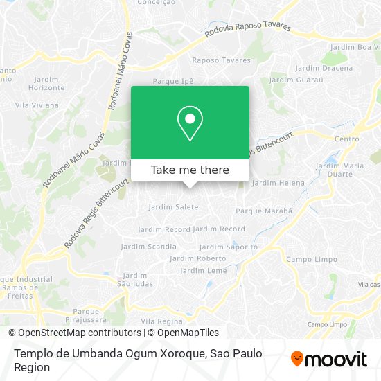 Templo de Umbanda Ogum Xoroque map