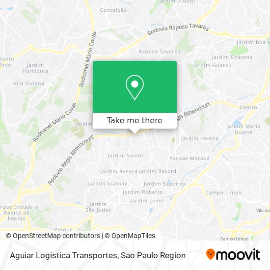 Aguiar Logistica Transportes map