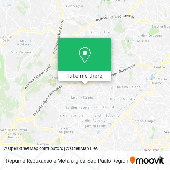 Repume Repuxacao e Metalurgica map