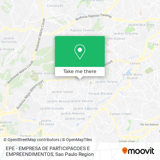 EPE - EMPRESA DE PARTICIPACOES E EMPREENDIMENTOS map