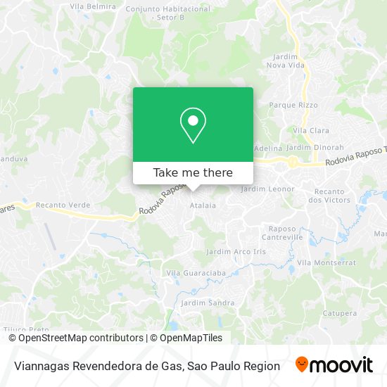 Viannagas Revendedora de Gas map
