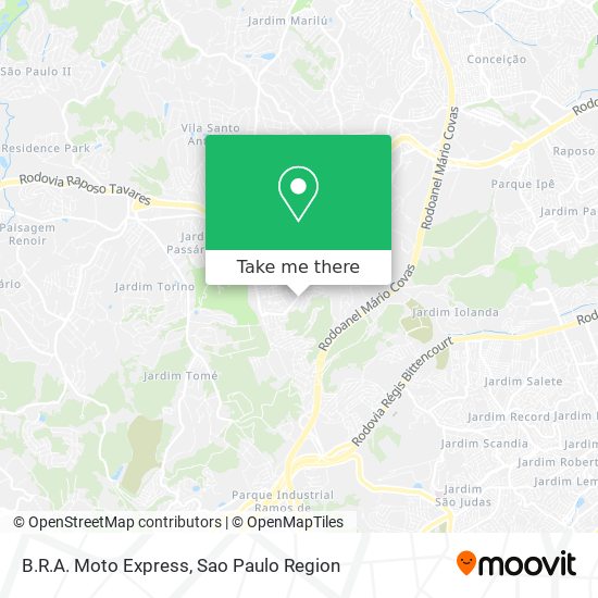 B.R.A. Moto Express map