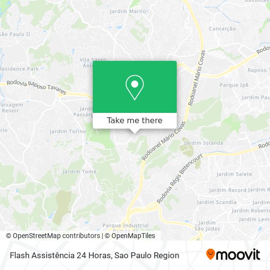 Mapa Flash Assistência 24 Horas