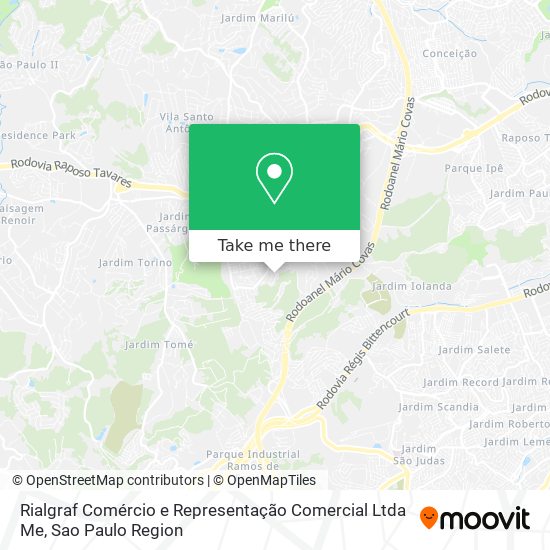 Rialgraf Comércio e Representação Comercial Ltda Me map