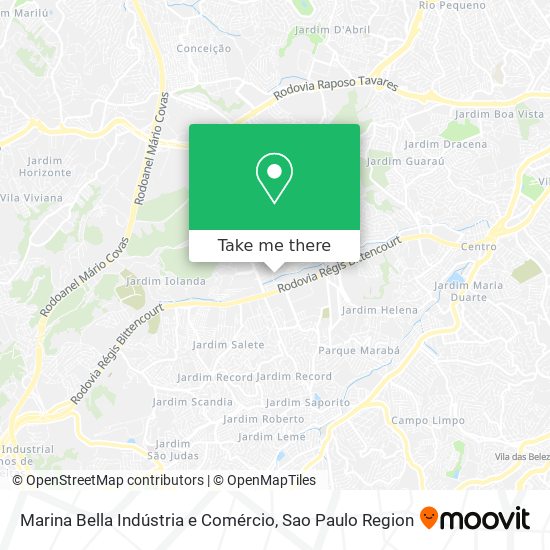 Marina Bella Indústria e Comércio map