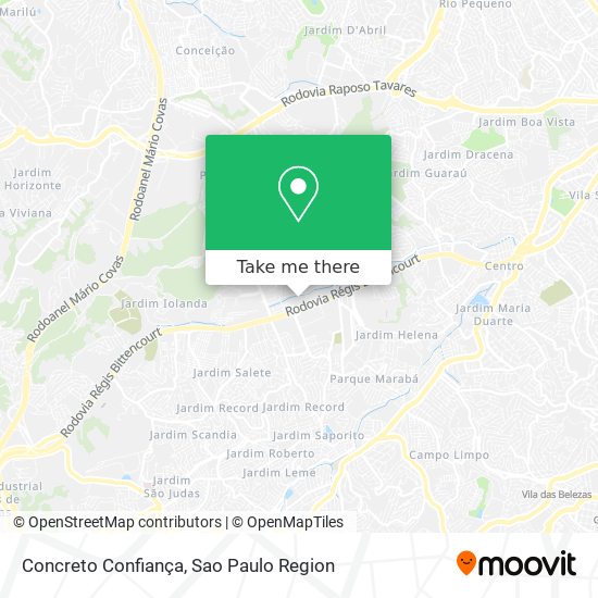 Mapa Concreto Confiança