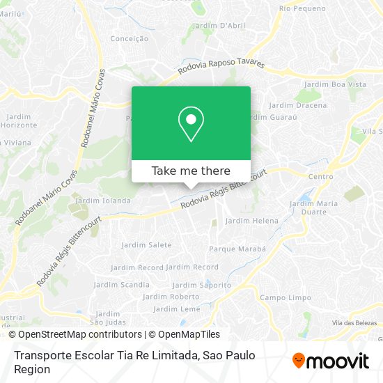 Mapa Transporte Escolar Tia Re Limitada